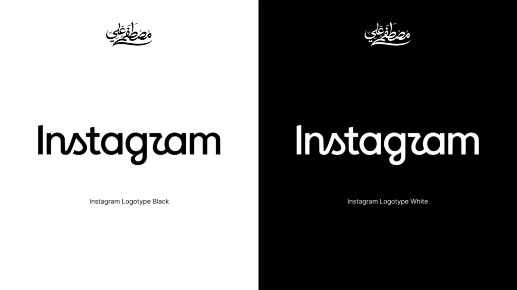 Instagram Logotype Black and White